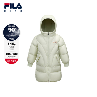 FILA X 彼得兔联名儿童羽绒服中长款2025年冬季新款女小童外套
