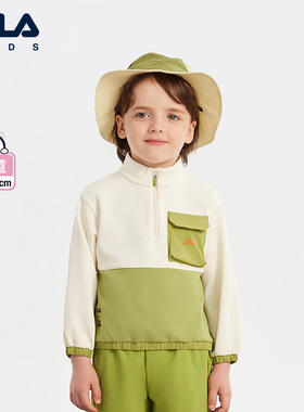 FILA | BBC EARTH联名系列斐乐儿童童装2024秋季女童卫衣小童上衣