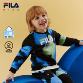男童小童吸湿透气卫衣 2024年春新款 液氨整理 FILA斐乐儿童童装