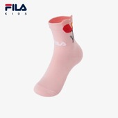 FILA斐乐儿童袜子休闲运动2025年春季 新款 中筒袜女童小童中腰袜潮