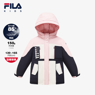 女中大童防风保暖长款 FILA 款 儿童棉羽2024冬季 羽绒服 斐乐童装