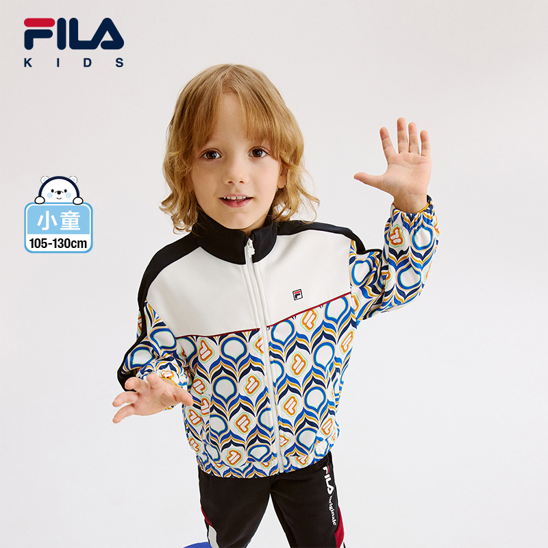 FILA斐乐男小童针织满印上衣