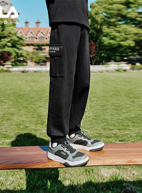 FILA X HARVARD哈佛联名童装裤子2025年秋季新款男童休闲工装裤