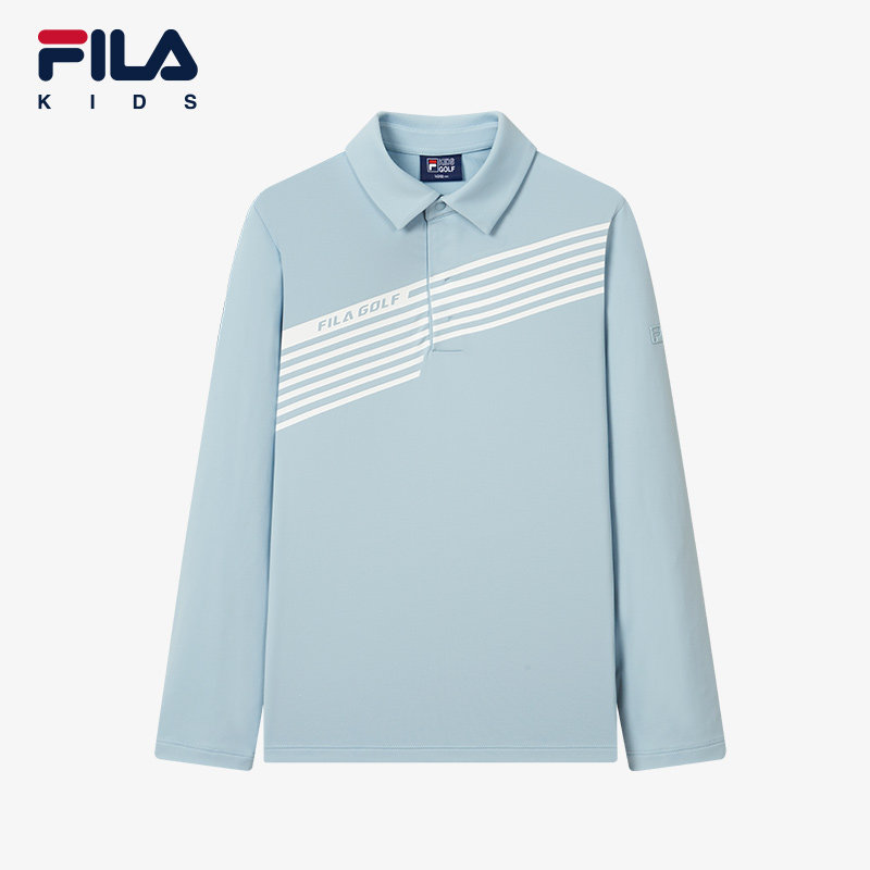 FILA斐乐童装儿童长袖T恤2023秋冬新款中大童男童POLO运动卫衣潮,童装/婴儿装/亲子装,T恤,淘宝优惠券,粉丝福利购,淘宝优惠卷
