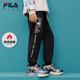 加绒运动裤 FILA斐乐童装 新款 男大童宽松休闲长裤 儿童裤 子冬季