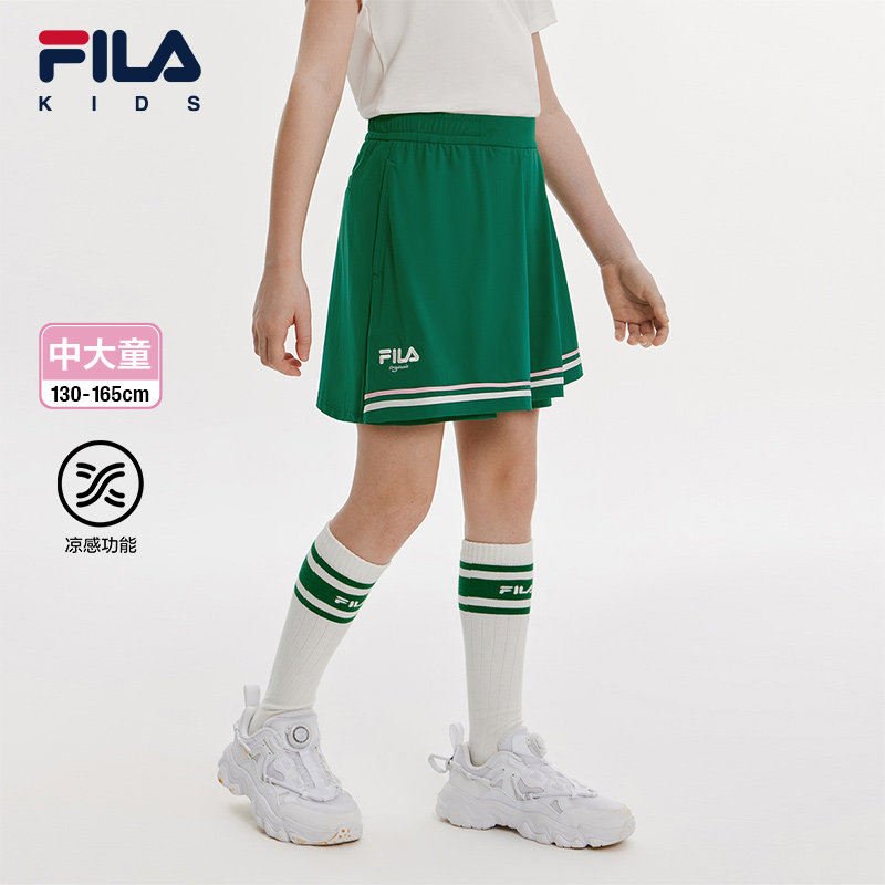 FILA斐乐女中大童网球针织裤裙图片
