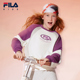 新款 FILA斐乐儿童童装 卫衣2025年冬季 女童中大童套头宽松休闲上衣