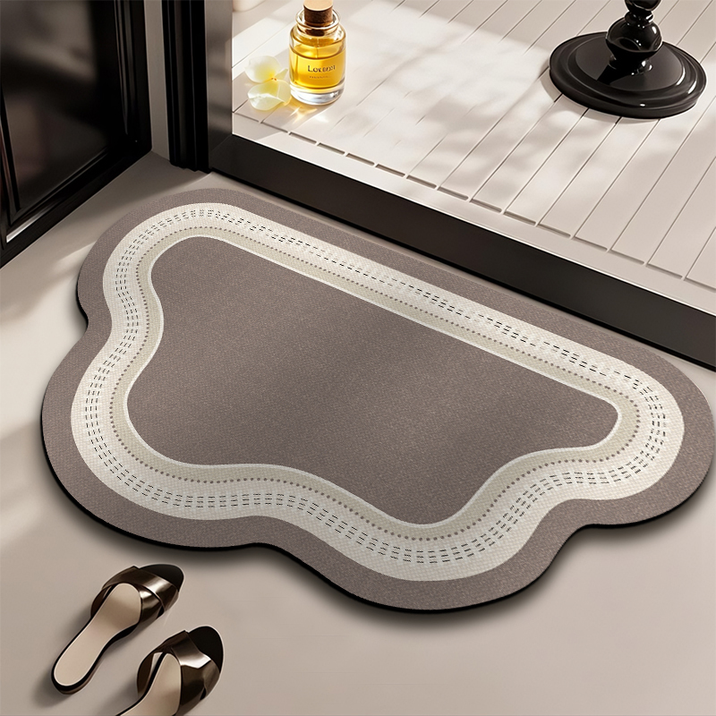 云朵款软硅藻泥吸水垫速干浴室地垫防滑脚垫卫生间门口淋浴房地毯