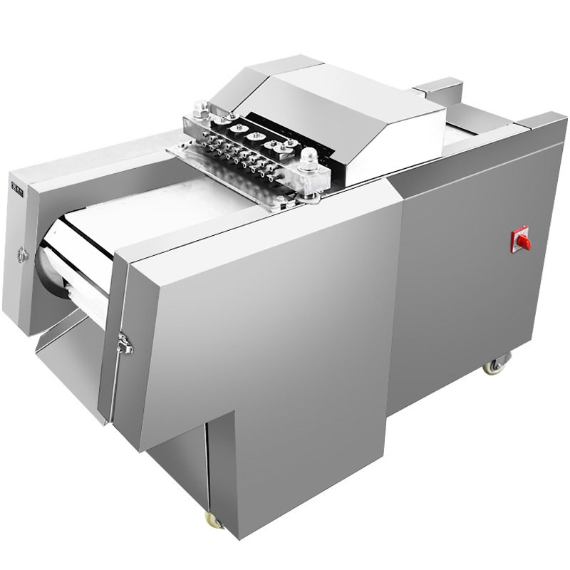 全自动不锈钢切肉块机商用剁鸡腿鸡块机微冻肉排骨切块机