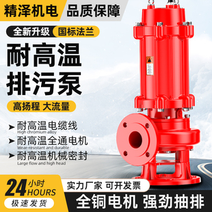 德国进口精泽耐高温污水泵180度热水泵热废水处理泥浆泵380V养殖
