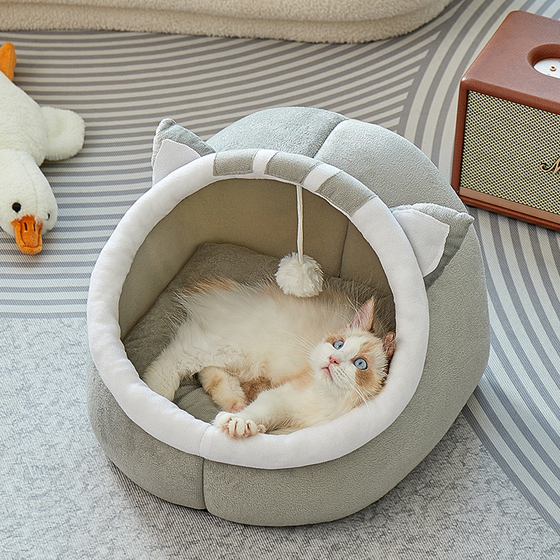 猫窝半封闭式大空间感猫咪躲避屋