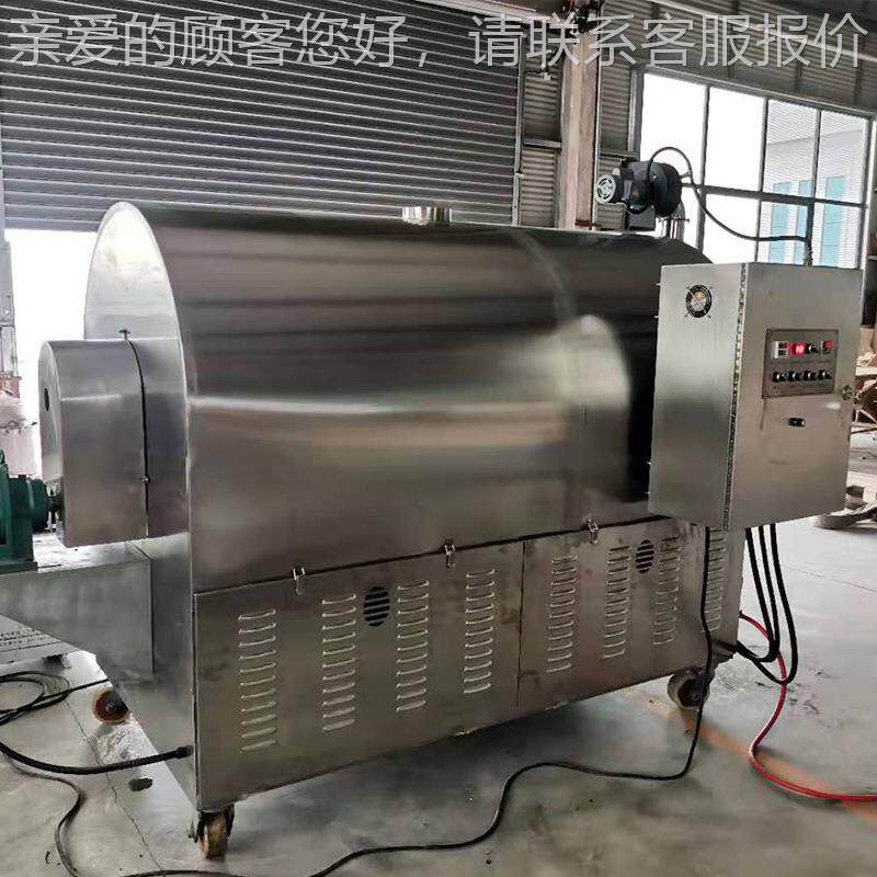 LQ-20G大号燃MOD气商用炒货机X 0生花瓜子干果 炒板栗滚筒炒料机