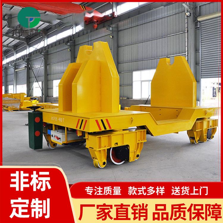 转运输石材雕塑物料的蓄电池供电式轨道转运台车
