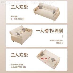 小户型简易双人沙布艺沙发发床5卧室人出租房小三专用客厅202新款