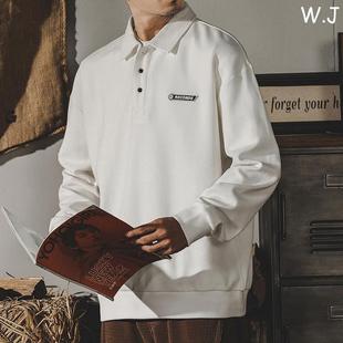 2025秋季 BIAS新款 美式 套头长袖 百搭ins 潮牌it 卫衣男polo衫 neith