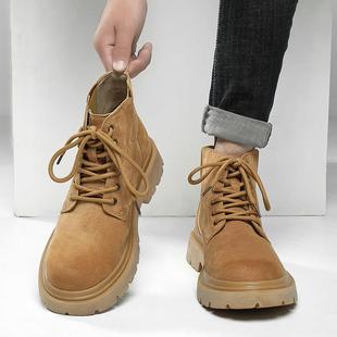 高帮沙漠靴户外百搭工装 ZaSaFran 新款 季 靴子 英伦马丁靴男靴春季