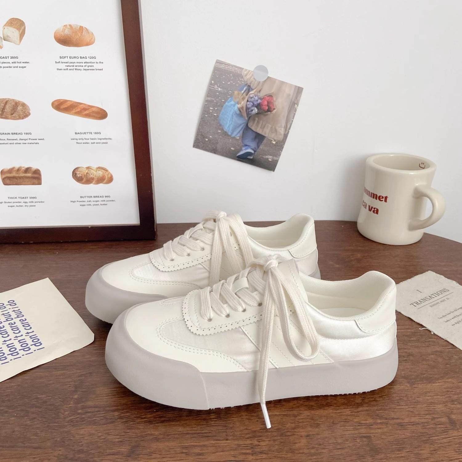 英国DHWA德训鞋板鞋chic小众韩版透气低帮帆布鞋小白鞋子