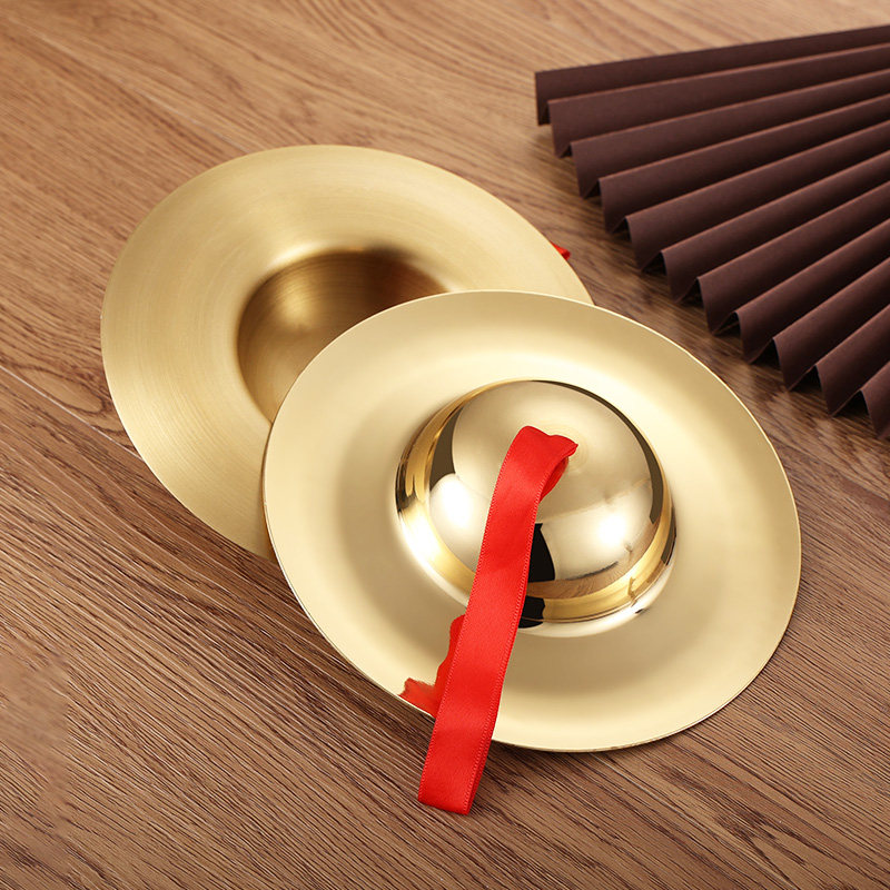 加厚铜镲法器纯铜大擦铪子寺庙法会佛具用品乐器合子引罄