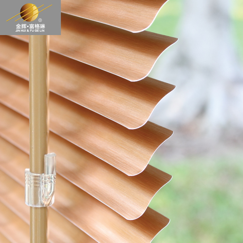 厂家定制S型铝合金百叶窗帘卫生间厨房办公室遮光跨境热销遮阳