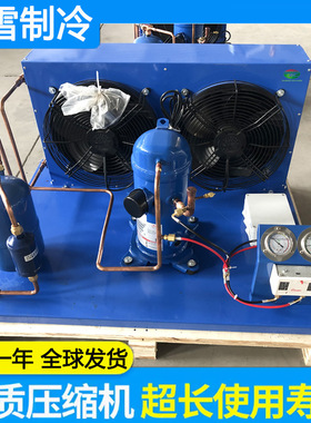 Condensing Unit冷库制冷机组全套设备2P单相电冷冻冷藏 制冷机组