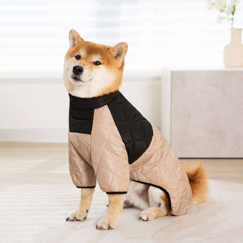 狗衣服柴犬防寒防水冬天加绒厚防水防风雪中大型犬拉布拉多金毛