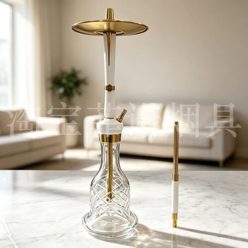 阿拉伯恩佐水烟壶 HOOB ENZO不锈钢单管礼盒ktv酒吧shisha hookah