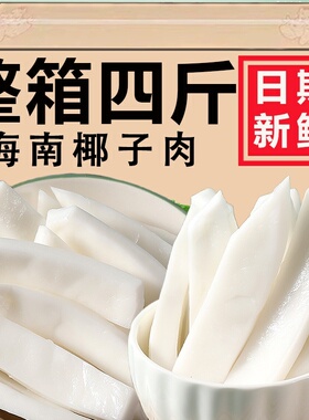 海南椰子肉新鲜即食脆块烘焙椰子片鸡煲汤配料小零食果干休闲食品