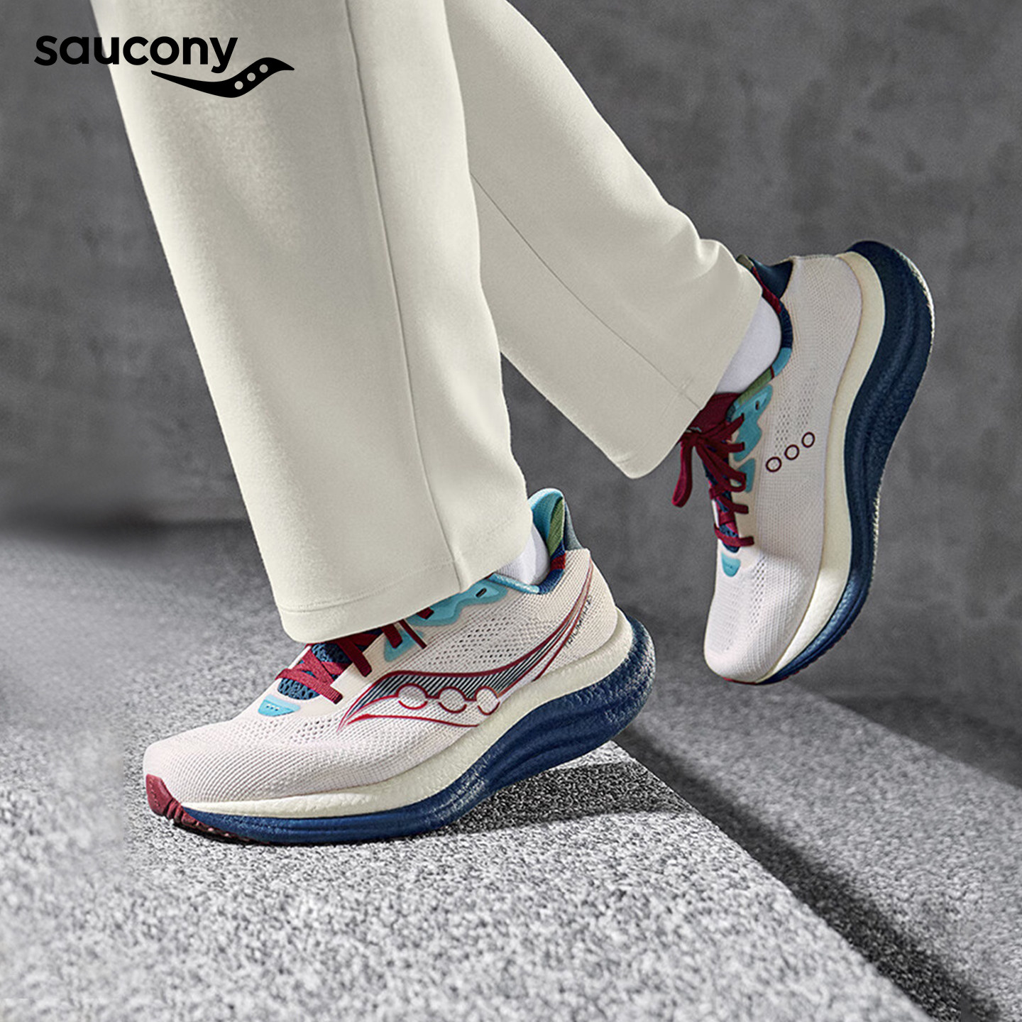 Saucony索康尼TRIUMPH胜利23情侣缓震回弹跑步鞋慢跑舒适运动鞋