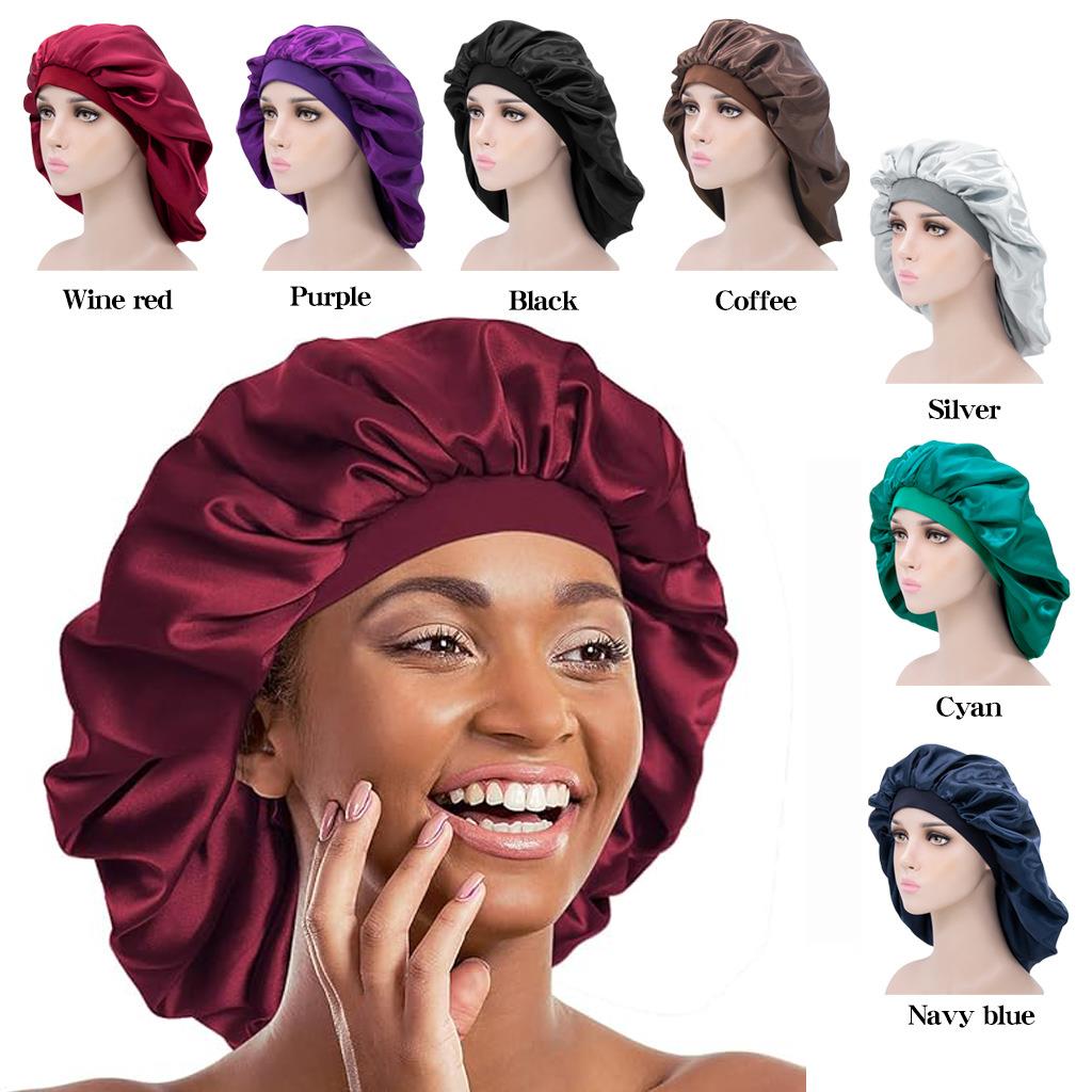 Sleeping Satin Hair Bonnet Adjustable Bonnet for Women Girls