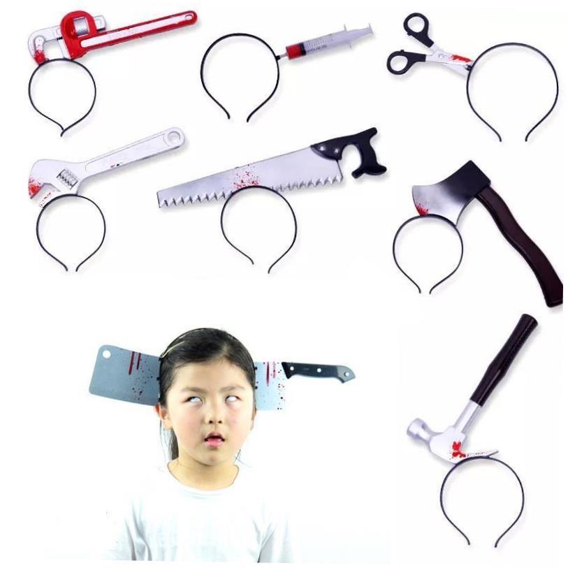 Horror Headband Halloween Decoration Scary Knife Halloween A