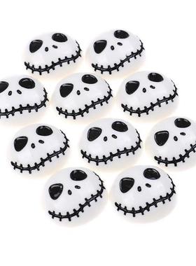 10Pieces Flat Back Resin Cabochon Skeleton For Halloween DIY