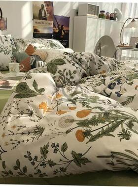4pc bedsheet set bed sheet quilt blanket duvet cover sets