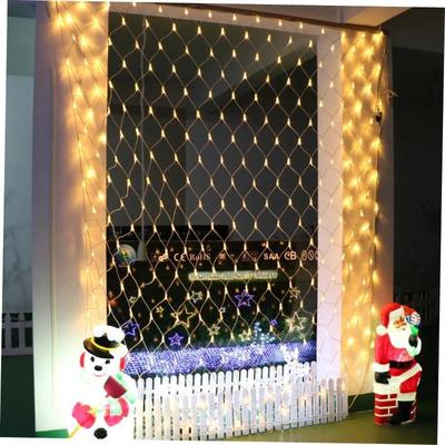 Garland Curtain LED Net Light Festoon Christmas Decor for Ho