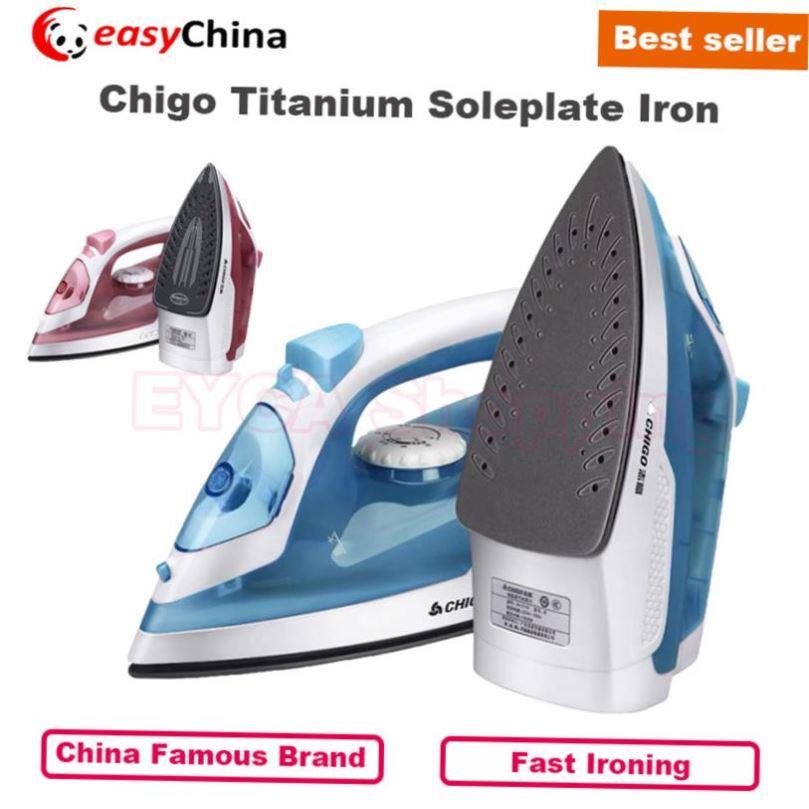 Chigo 1200W Steam Iron Titanium Soleplate Electric Steamer