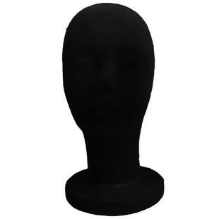 Fing Foam Hair Black Glasses Wig Color Model 1PC Head