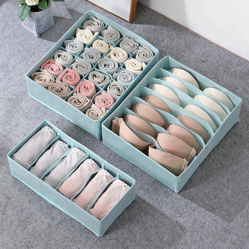 Drawer type underwear storage boxes wardrobe space socks收纳