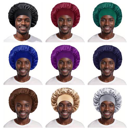 silk hair bonnet Satin Bonnets Cap Night Sleep Hat Hair Bon