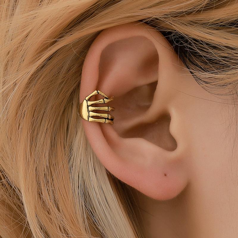 Fashionable Skull Hand Spine Earbone Clip Ear Nails耳夹耳钉
