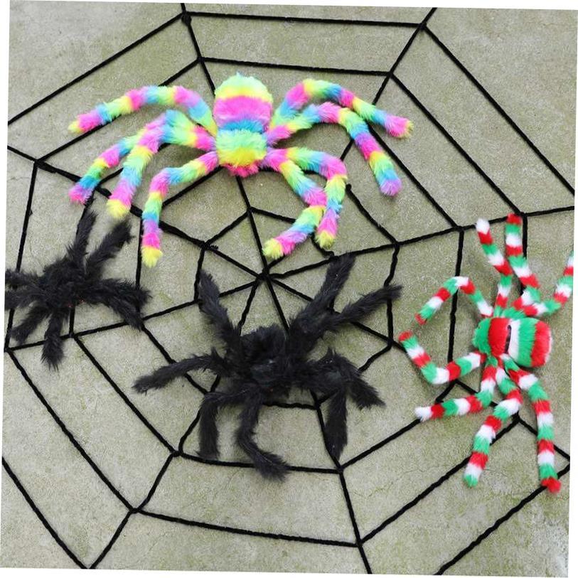 Halloween spider web bar haunted house decoration king spide