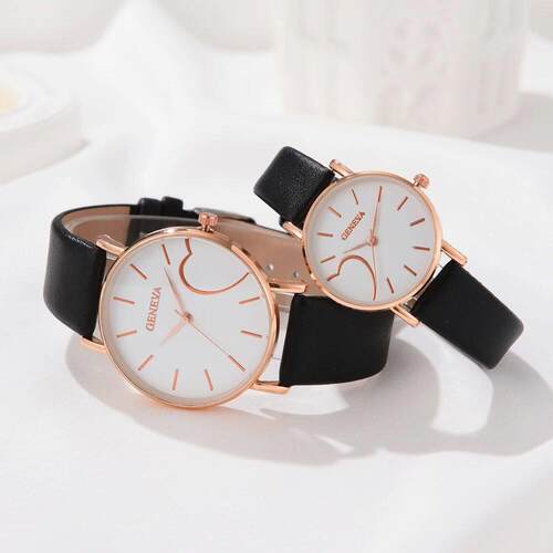 Couple Watch 2Pcs Luxury Women Bracelet Wristwatches Fashi