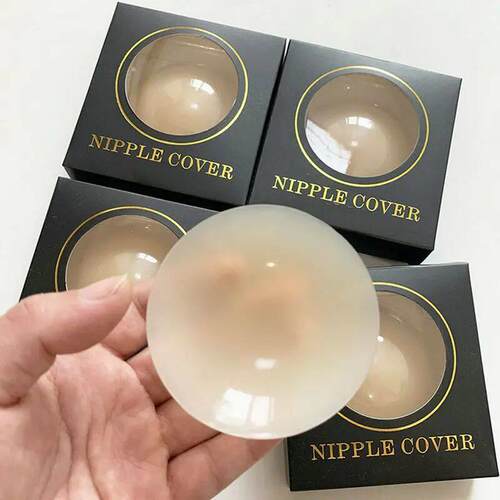 2PCS Silicone Nipple Cover Women Reusable Breast Lingerie Br