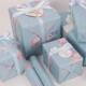 paper wrapping girl gift 纸独角兽 cute wrapper包装 unicorn