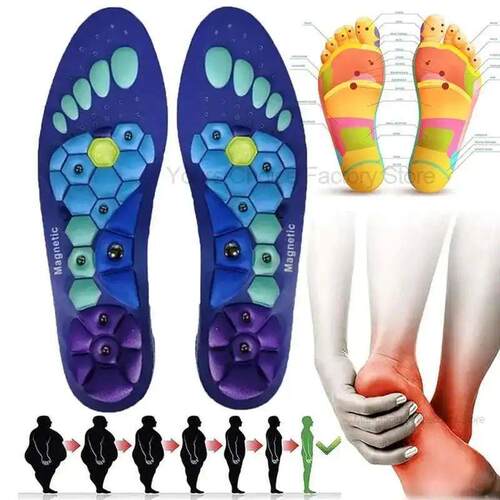 Medical Magnetic Therapy Sports Insoles Massage Foot Weight