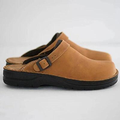 Big Size 39-48 Summer Sandals Men PU Leather Classic Solid S