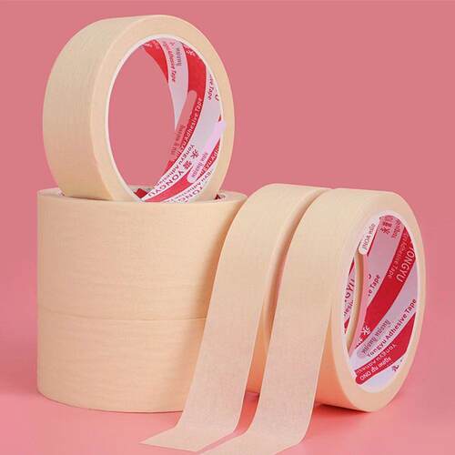 Masking Tape White Color Single Side Tape Adhesive Crepe Pap