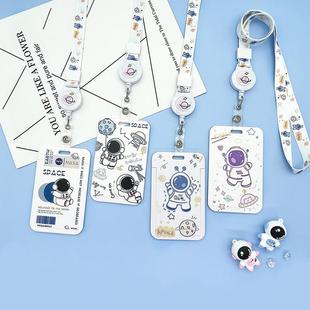 Badge Holder Bus Access Guard Credit Card Case with Lanyard