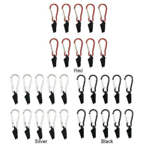 10Pcs Outdoor Tent Clips with Carabiner Hanging Hooks