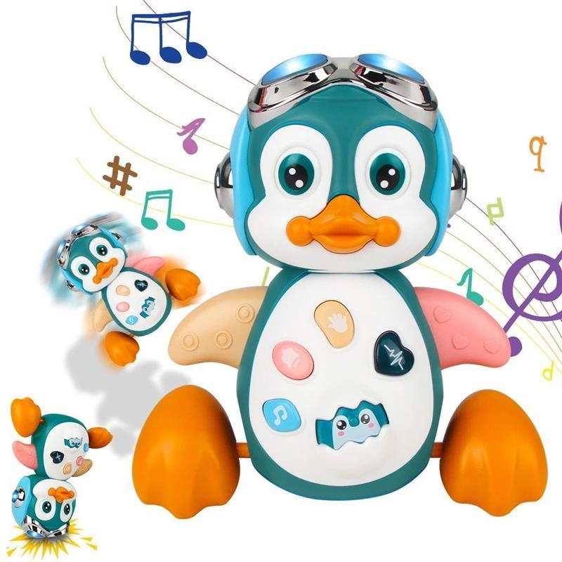 Baby Crawling Toys Musical Penguin Infant Moving Walking Dan