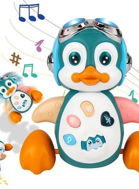 Baby Crawling Toys Musical Penguin Infant Moving Walking Dan