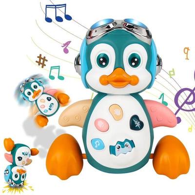 Baby Crawling Toys Musical Penguin Infant Moving Walking Dan